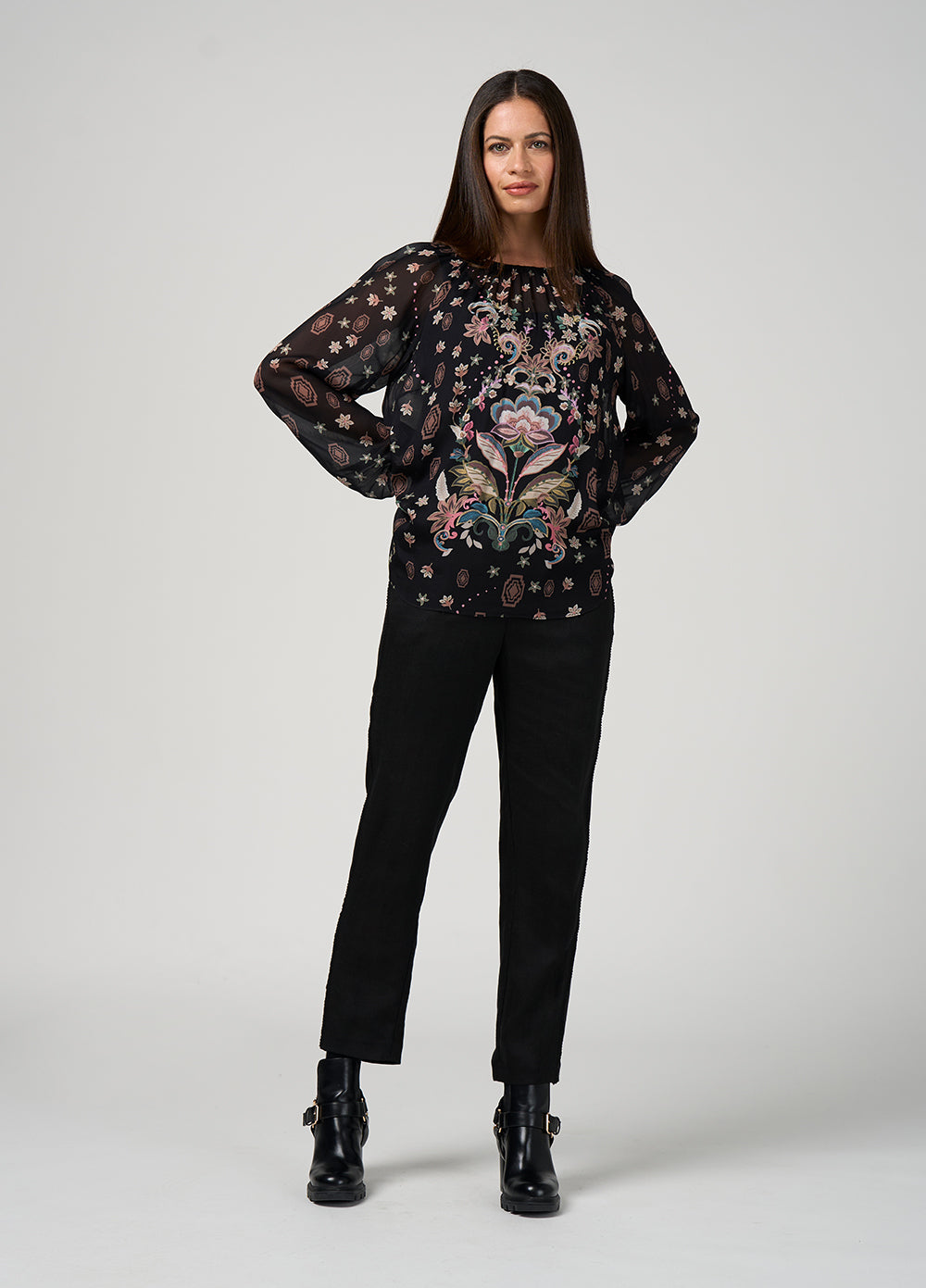 Loobies Story Antoinette Top - Black Multi