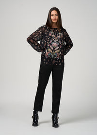 Loobies Story Antoinette Top - Black Multi