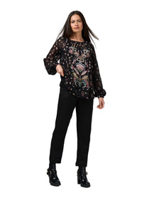 Loobies Story Antoinette Top - Black Multi