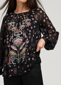 Loobies Story Antoinette Top - Black Multi