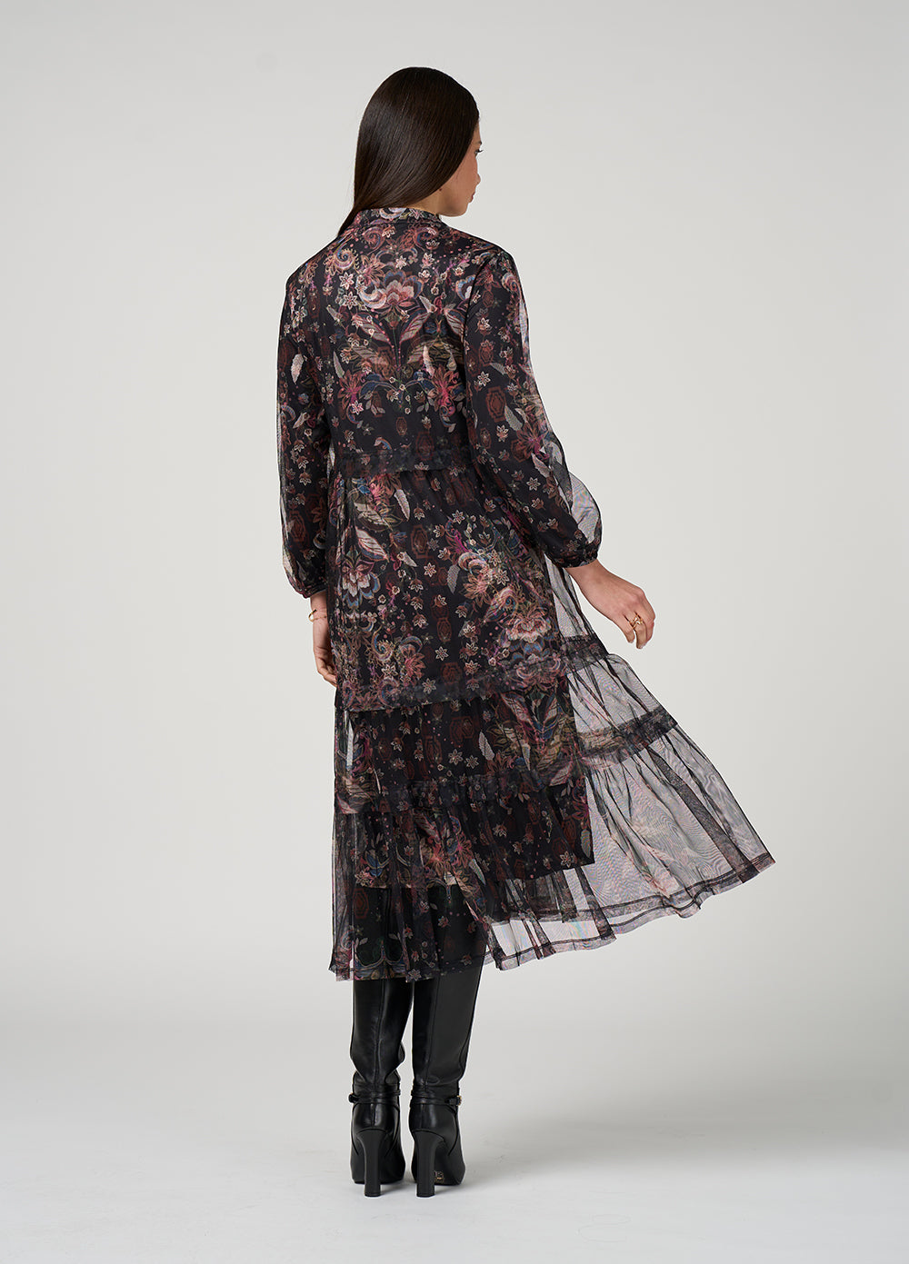 Loobies Story Antoinette Tulle Dress -  Black Multi