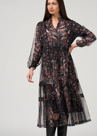 Loobies Story Antoinette Tulle Dress -  Black Multi