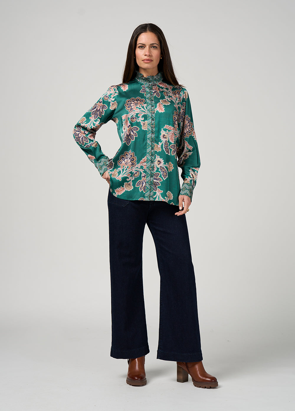 Loobies Story Versailles Shirt - Evergreen Multi