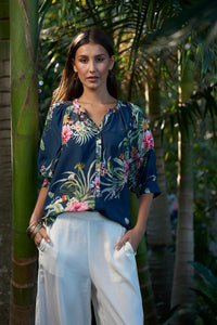 Loobies Story Ayana Shirt - Indigo Multi