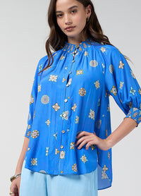 Loobies Story Dambulla Shirt – Azure Multi
