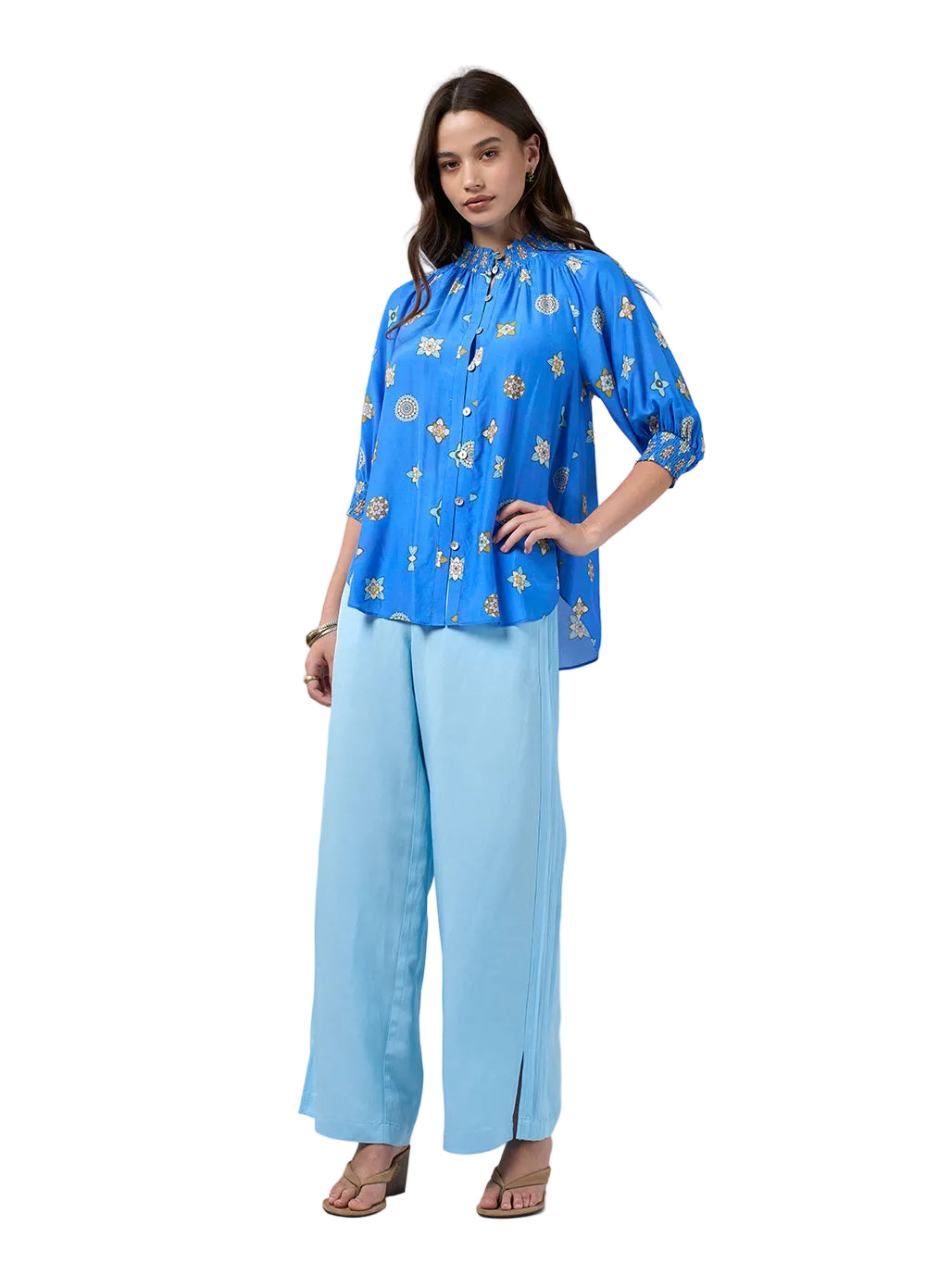 Loobies Story Dambulla Shirt – Azure Multi