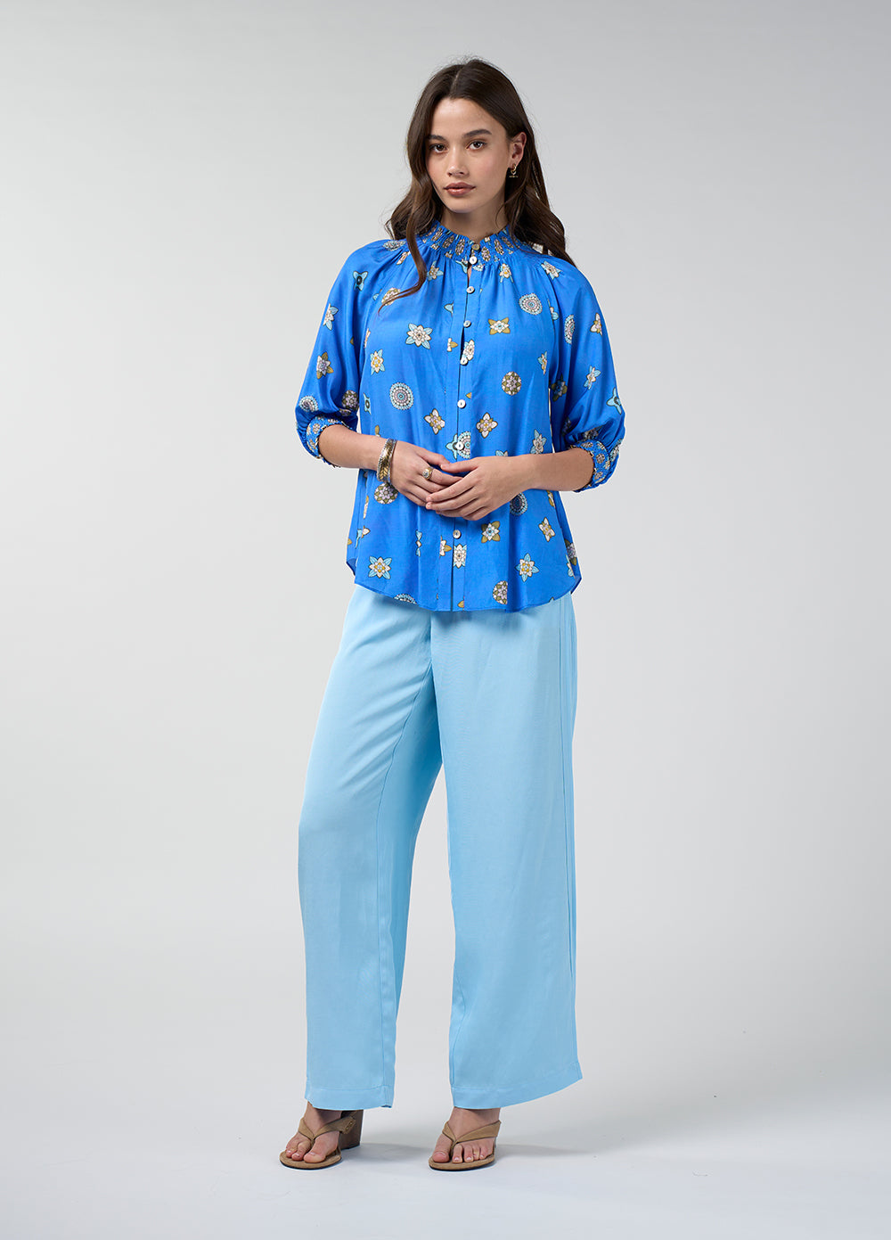 Loobies Story Dambulla Shirt – Azure Multi