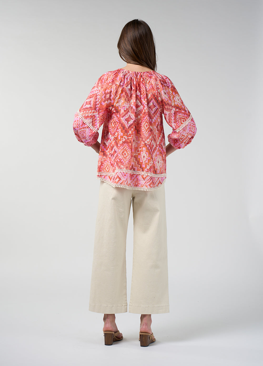 Loobies Story Sinhala Top – Coral Multi