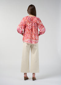 Loobies Story Sinhala Top – Coral Multi