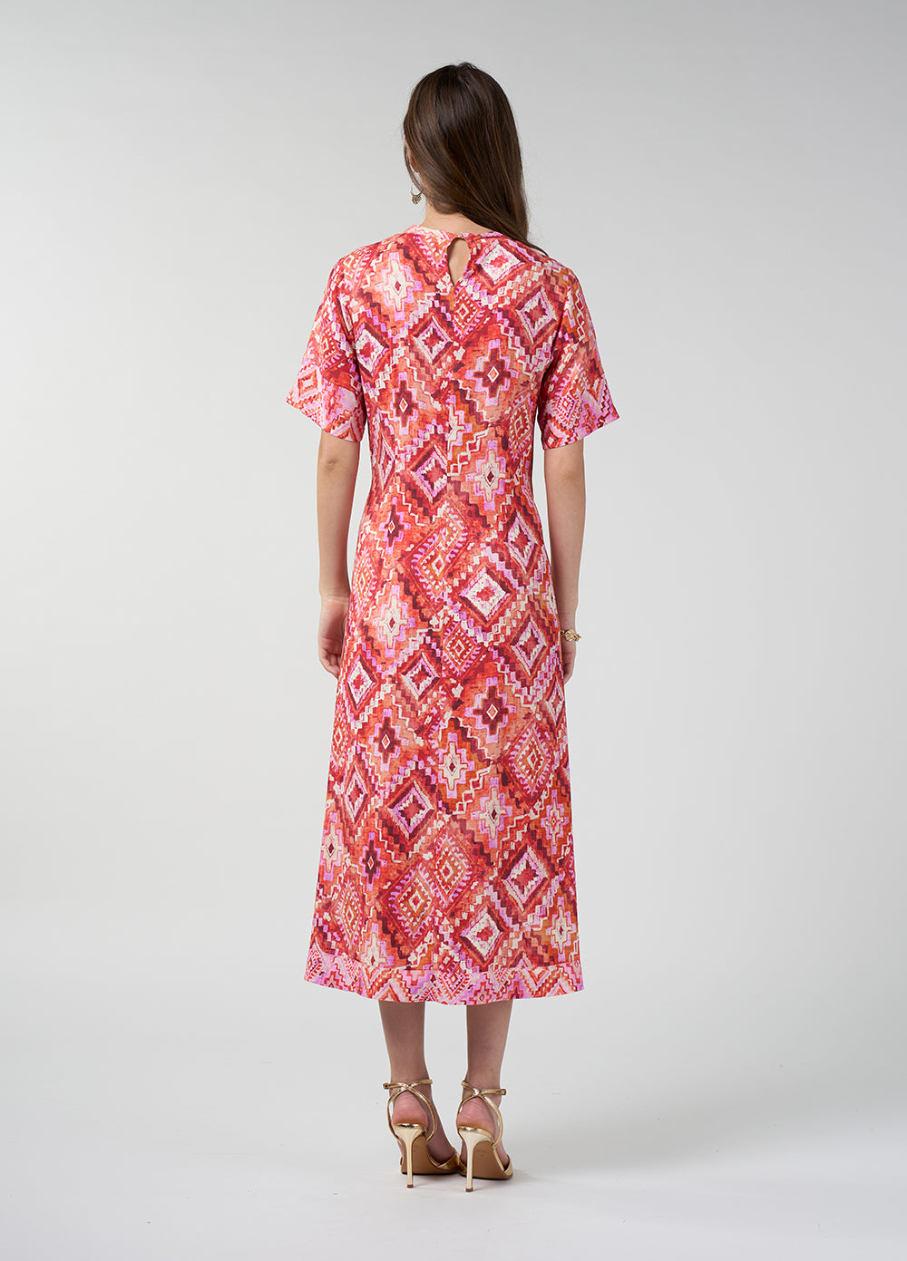 Loobies Story Sinhala Dress – Coral Multi