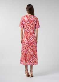 Loobies Story Sinhala Dress – Coral Multi