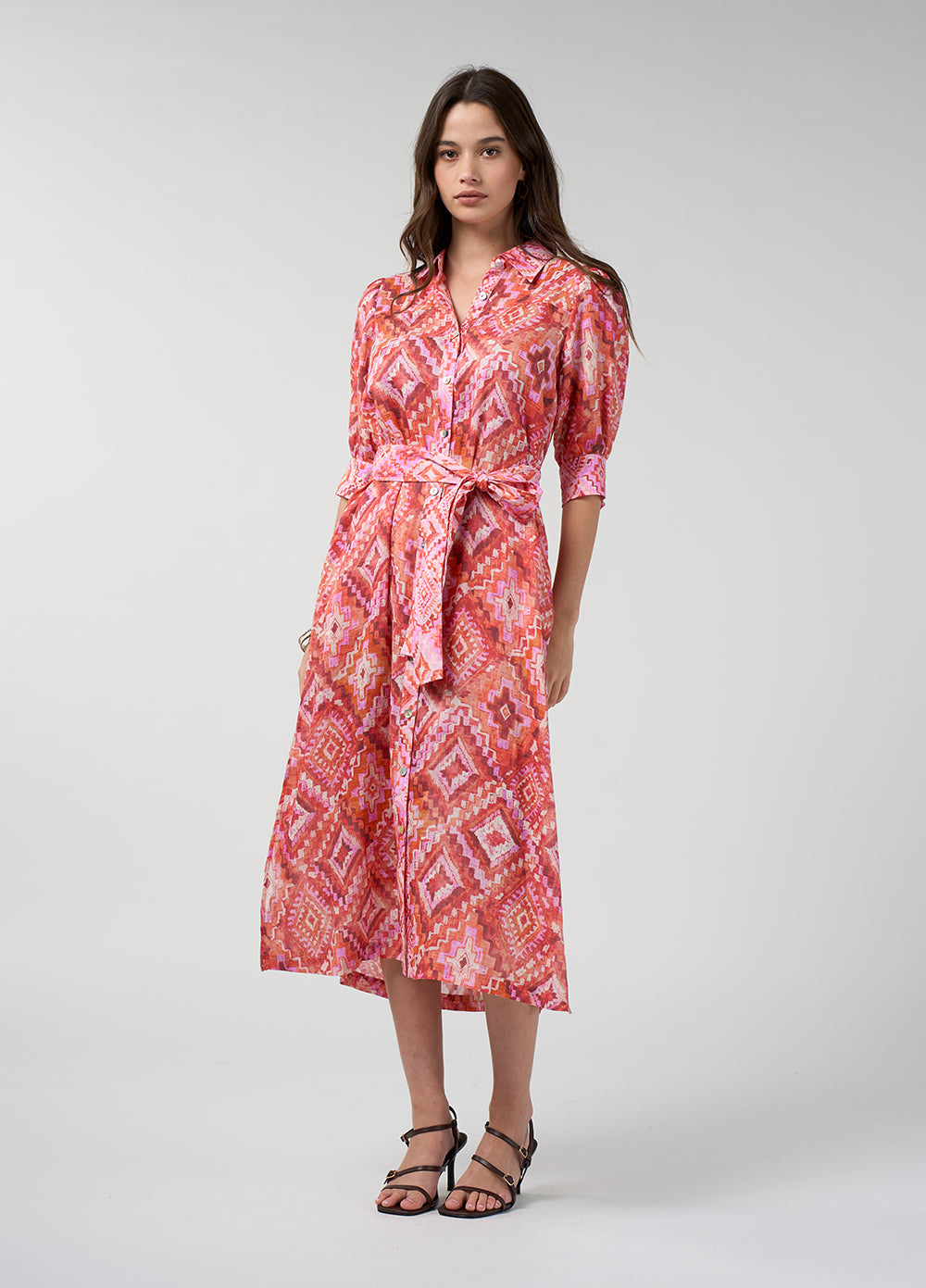 Loobies Story Sinhala Dress – Coral Multi