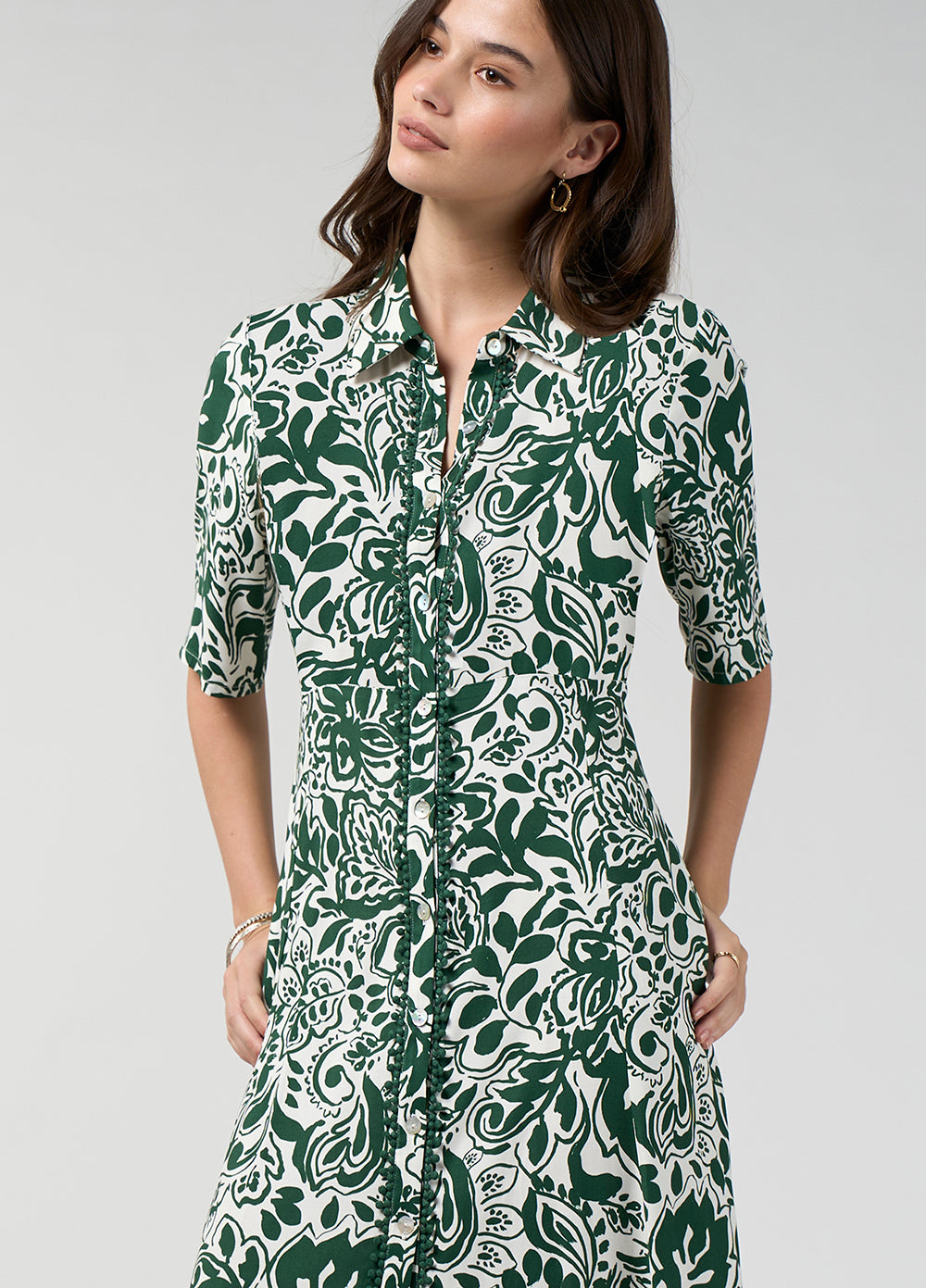 Loobies Story Teardrop Shirt Dress – Buttermilk Multi