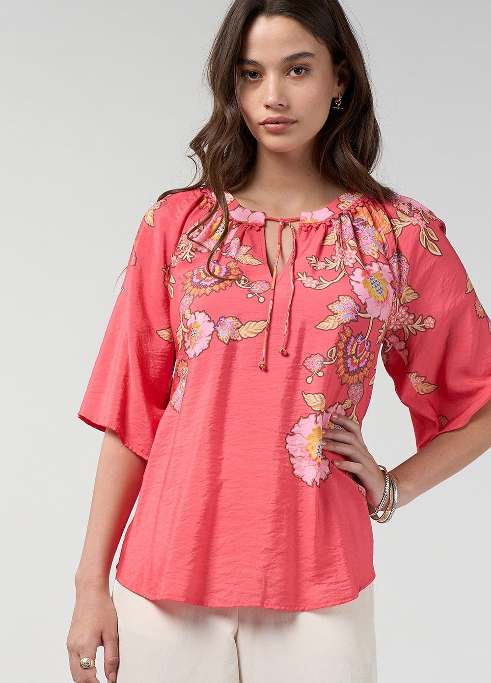 Loobies Story Mirissa Top – Coral Multi