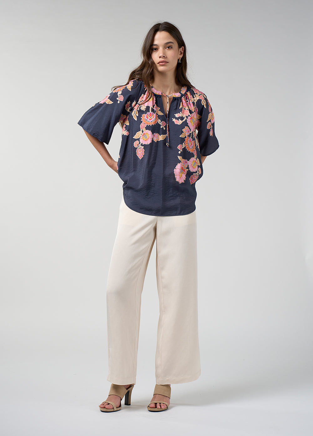 Loobies Story Mirissa Top – Indigo Multi