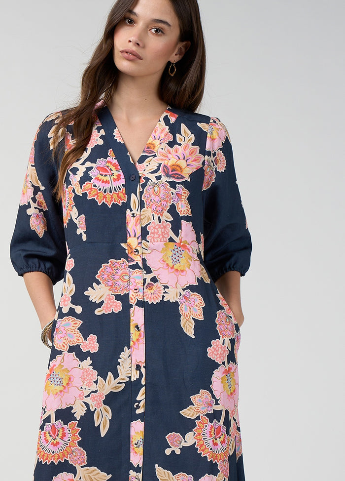 Loobies Story Mirissa Shirt Dress – Indigo Multi