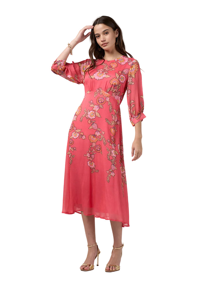Loobies Story Mirissa Midi Dress – Coral Multi