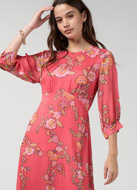Loobies Story Mirissa Midi Dress – Coral Multi