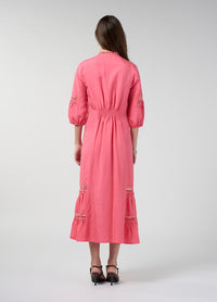 Loobies Story Shalini Midi Dress – Coral