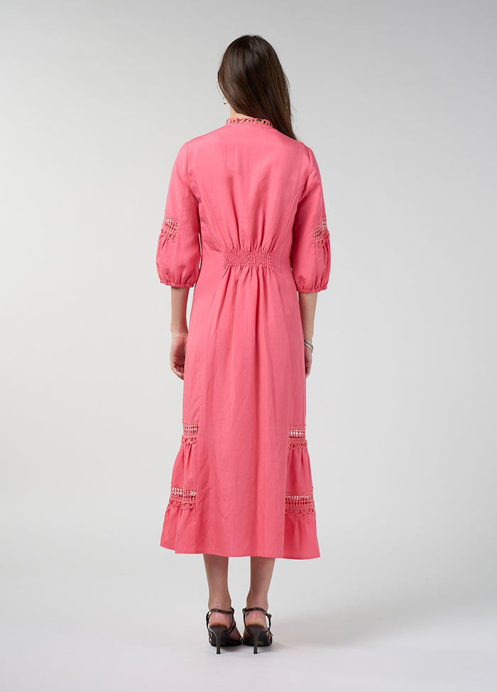 Loobies Story Shalini Midi Dress – Coral