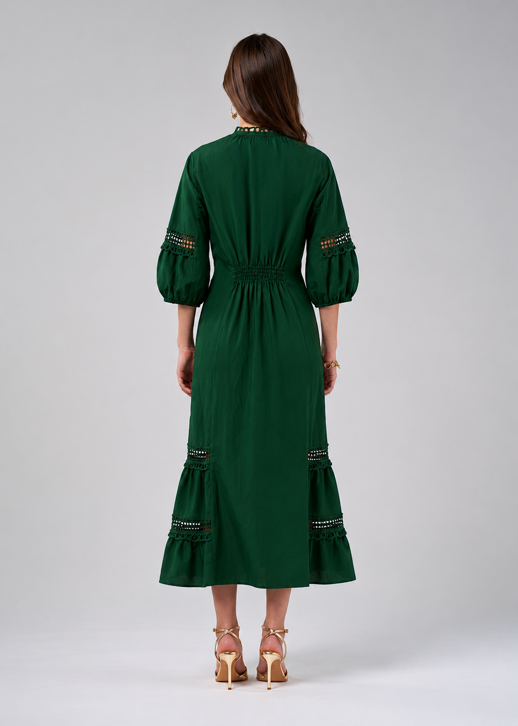 Loobies Story Shalini Midi Dress – Jungle Green