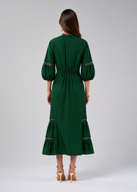 Loobies Story Shalini Midi Dress – Jungle Green
