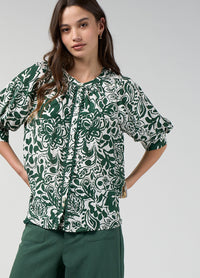Loobies Story Teardrop Top – Buttermilk Multi