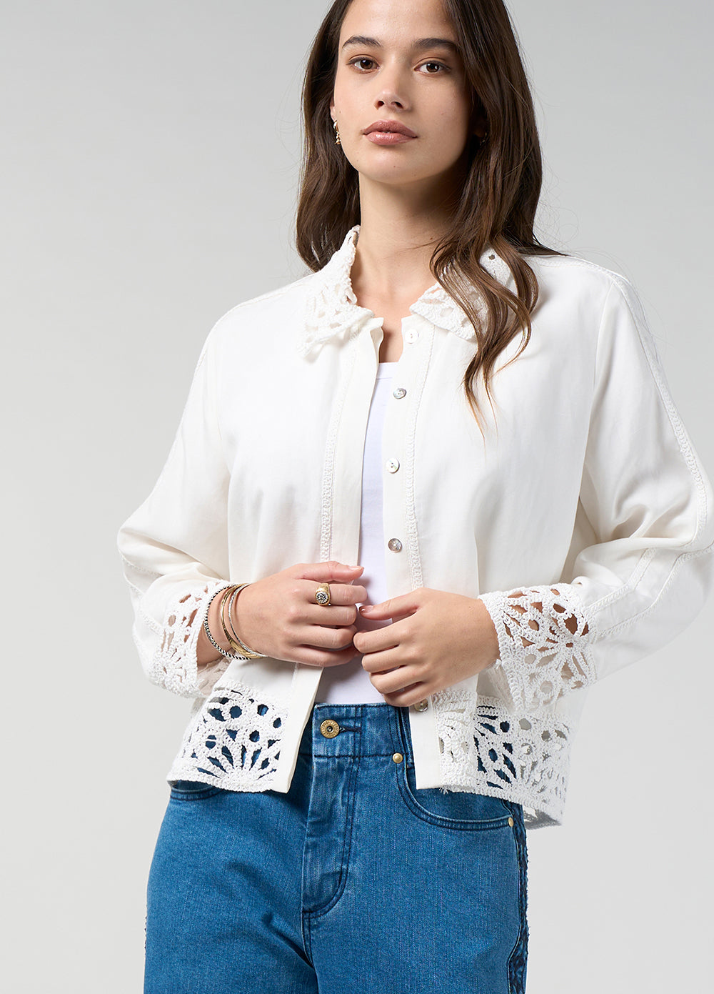 Loobies Story Meera Jacket – Silk White