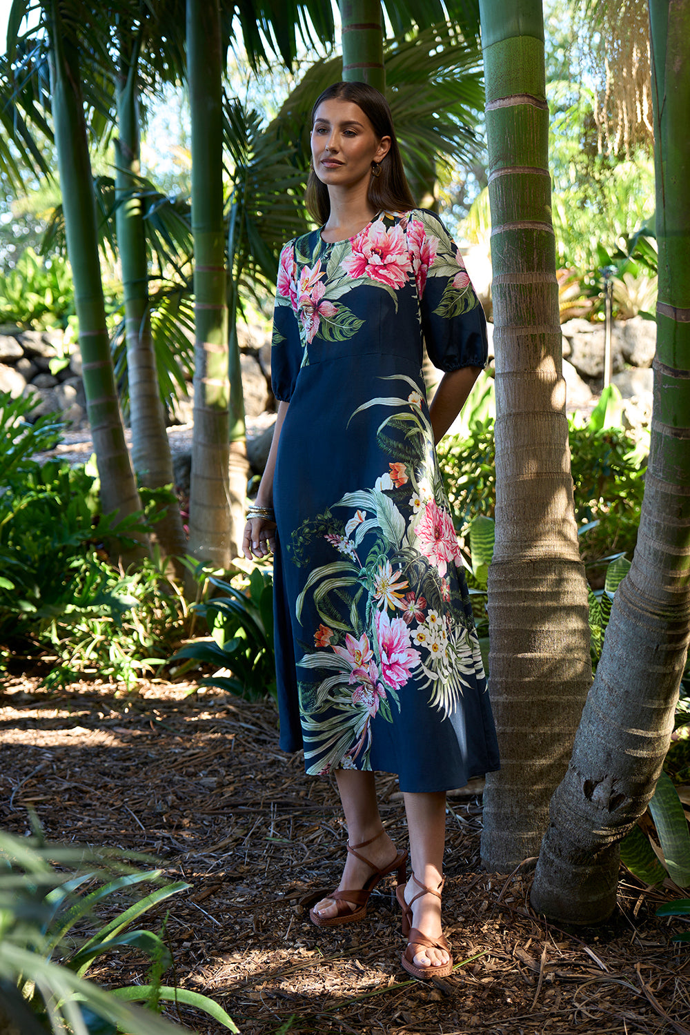 Loobies Story Ayana Dress - Indigo Multi