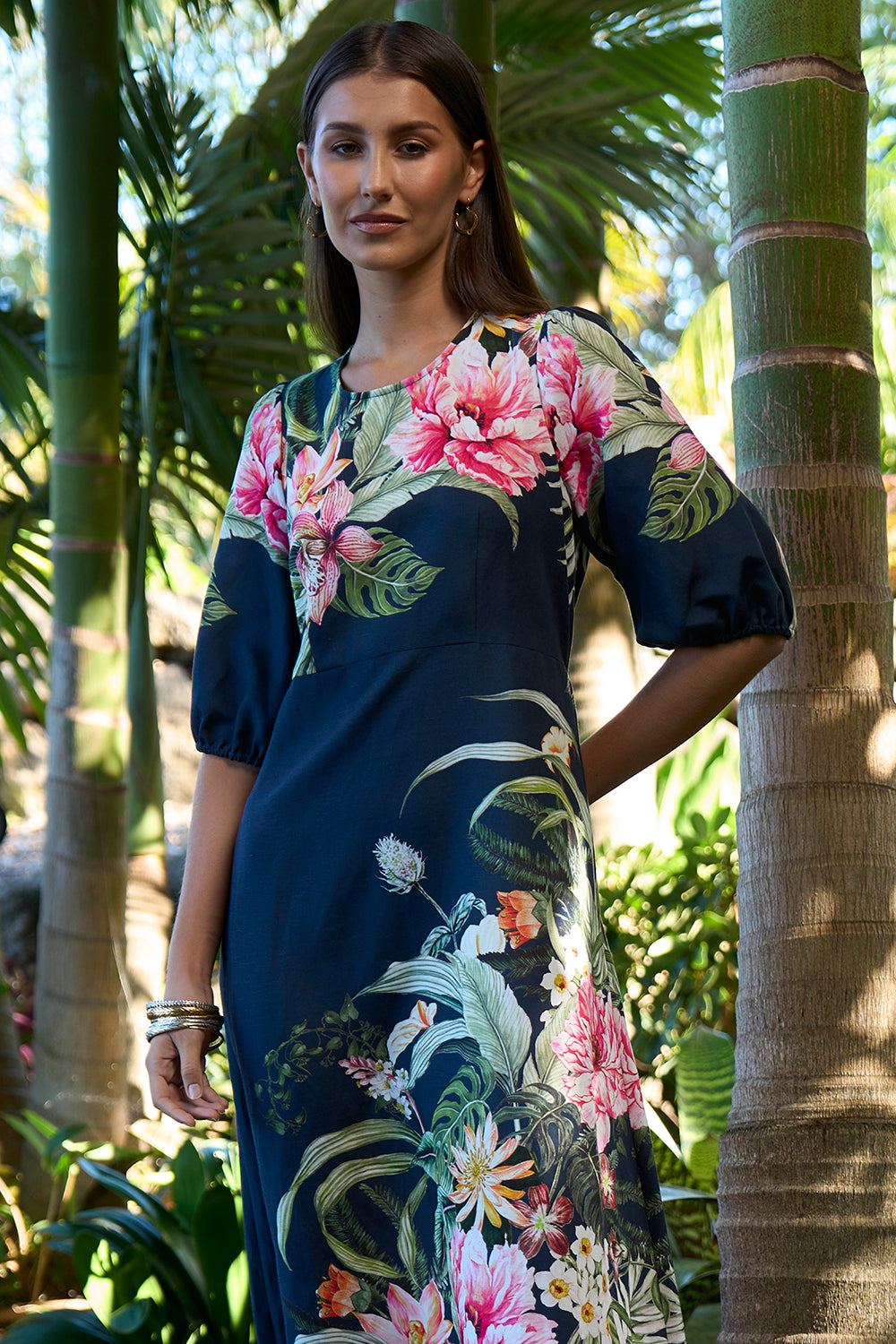 Loobies Story Ayana Dress - Indigo Multi