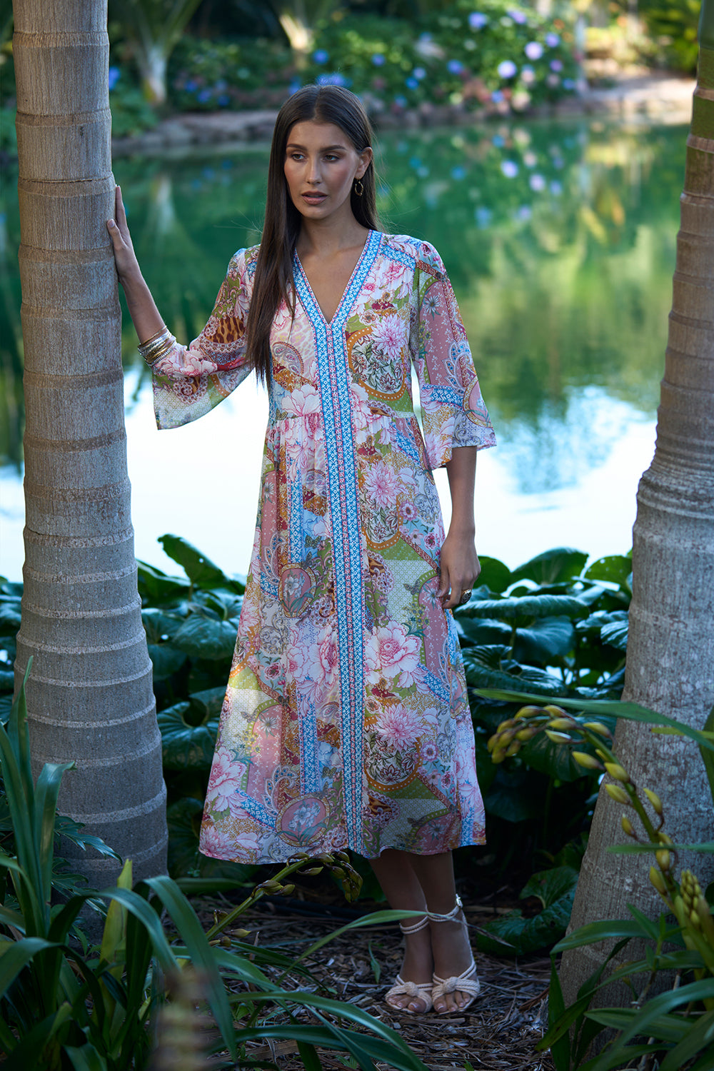 Loobies Story Dalia Midi Dress - Multi