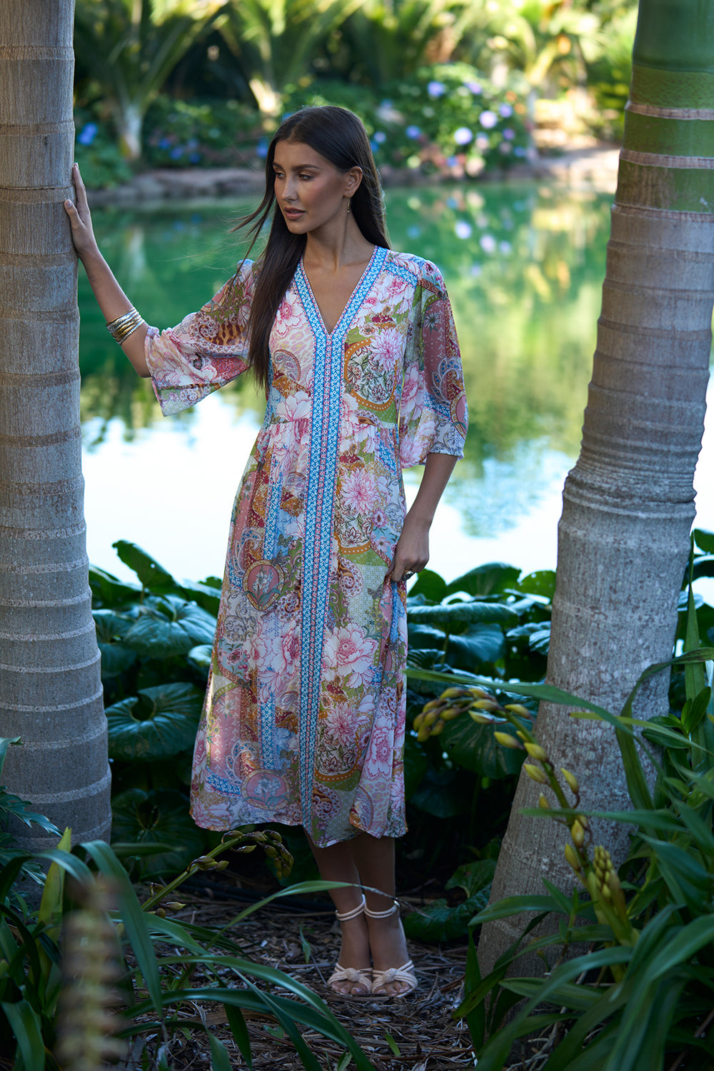 Loobies Story Dalia Midi Dress - Multi