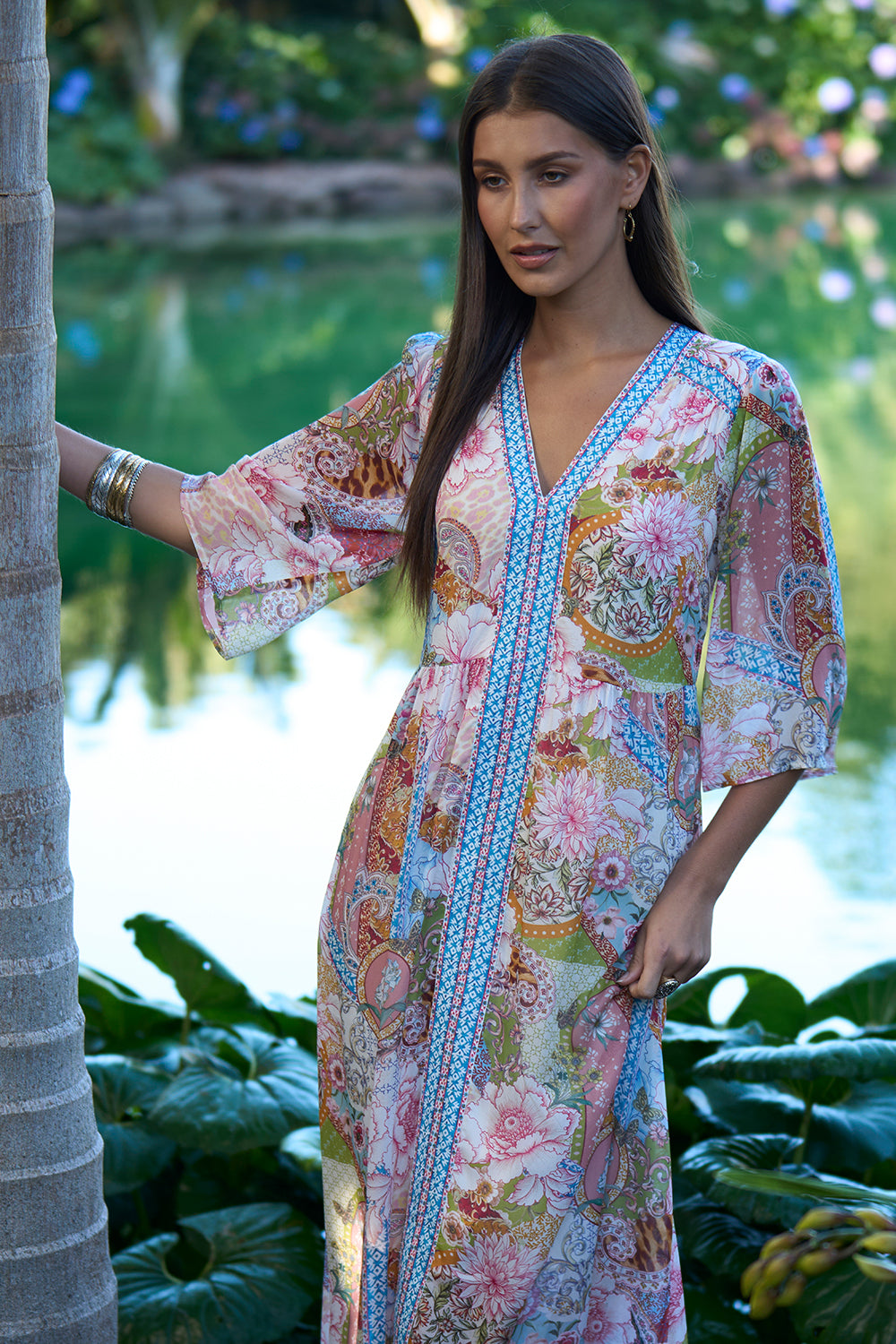 Loobies Story Dalia Midi Dress - Multi