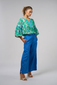 Loobies Story Samira Blouse - Emerald Multi