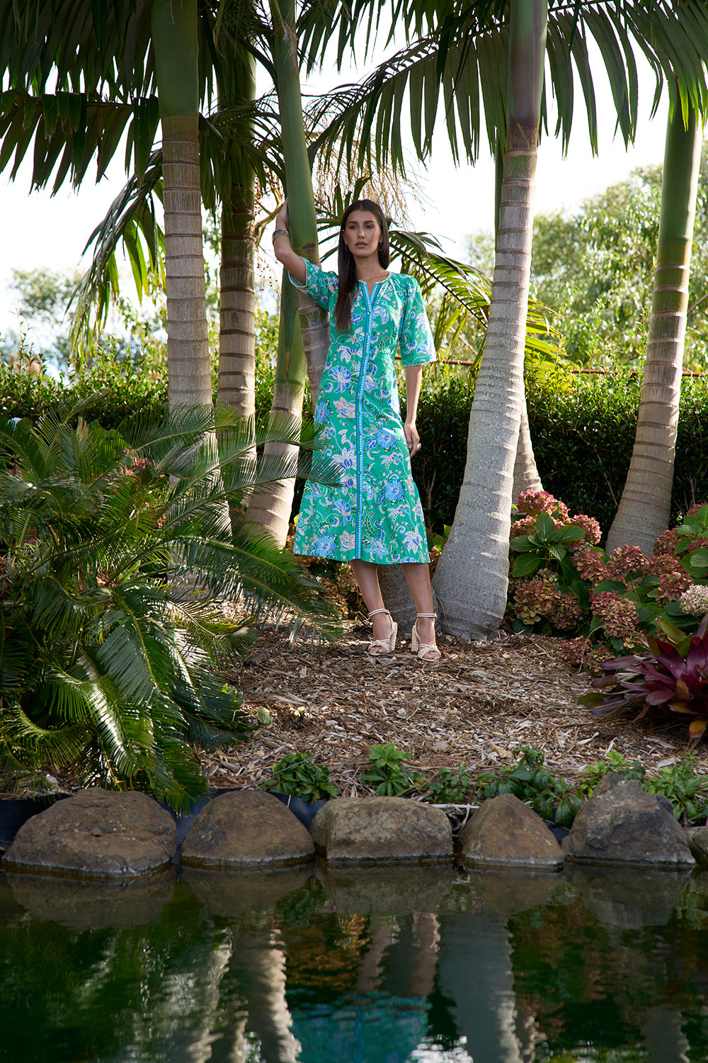 Loobies Story Samira Dress - Emerald Multi