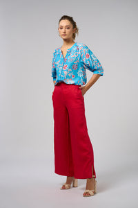 Loobies Story Aisha Shirt - Azure Multi
