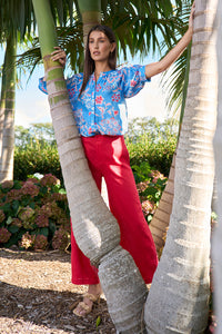 Loobies Story Aisha Shirt - Azure Multi