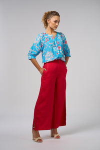 Loobies Story Aisha Shirt - Azure Multi