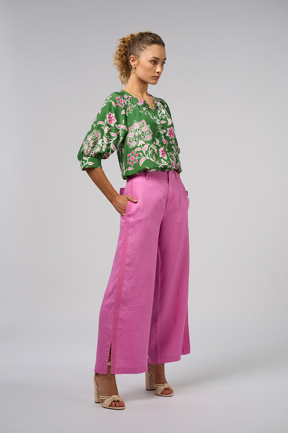 Loobies Story Aisha Shirt - Tea Leaf Multi