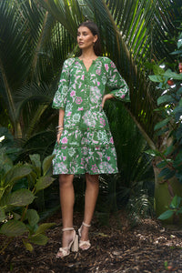Loobies Story Aisha Dress - Tea Leaf Multi