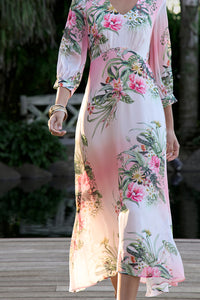 Loobies Story Ayana Midi Dress - Blush Multi