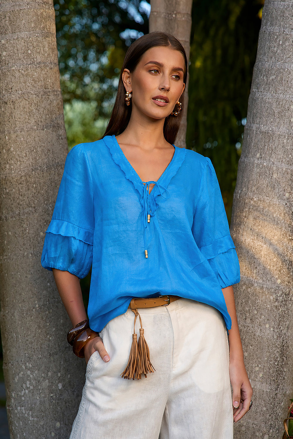 Loobies Story Waterlily Shirt - Bluebell