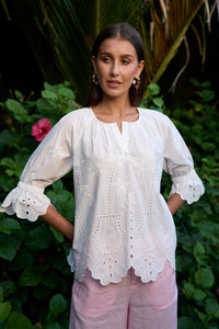 Loobies Story Dragonfly Top - White