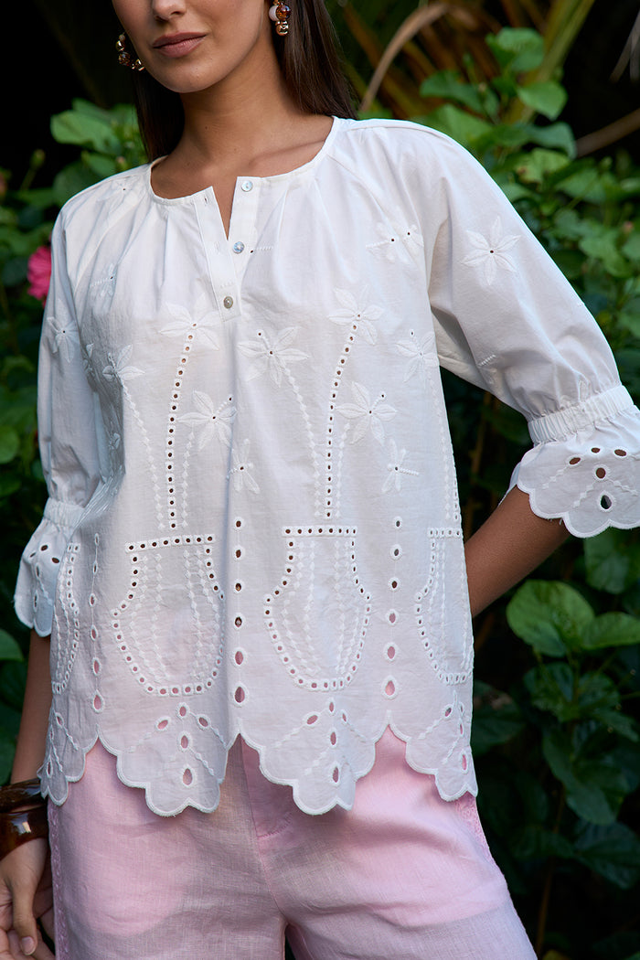 Loobies Story Dragonfly Top - White