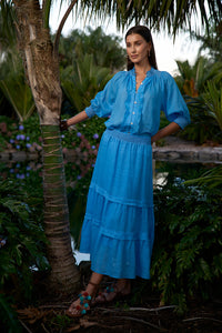 Loobies Story Waterlily Shirt - Bluebell