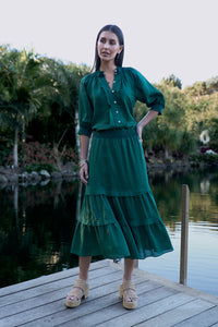Loobies Story Waterlily Shirt - Jungle Green