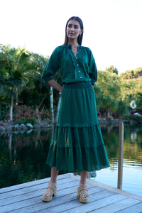 Loobies Story Waterlily Shirt - Jungle Green