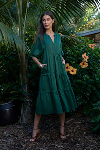 Loobies Story Waterlily Dress - Jungle Green