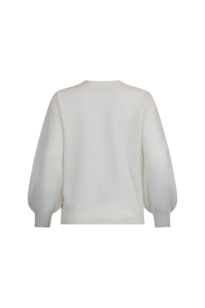Loobies  Story Bonnie V Sweater - Winter White