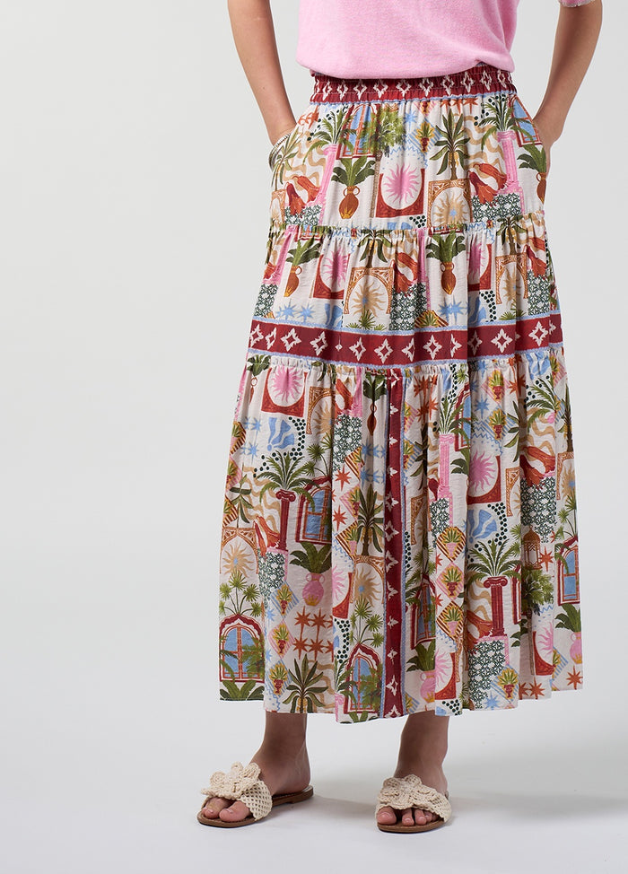Loobies Story Jaffna Skirt – Bone Multi